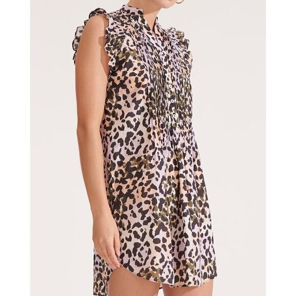 💕VERONICA BEARD💕 Marieta Leopard Cover-Up Dress - Picture 5 of 12